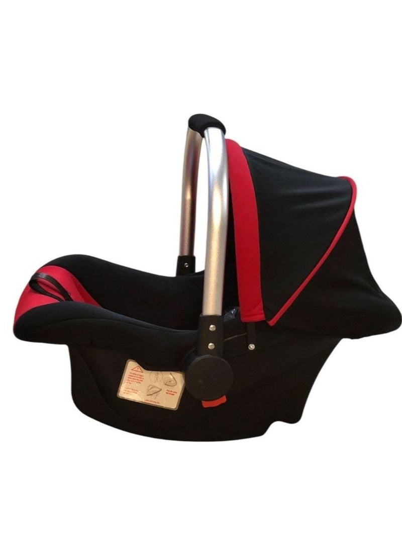 Baby Infant Car Seat Carrier with Handle – Safety Car Seat for Newborns – Red & Black - Image 3